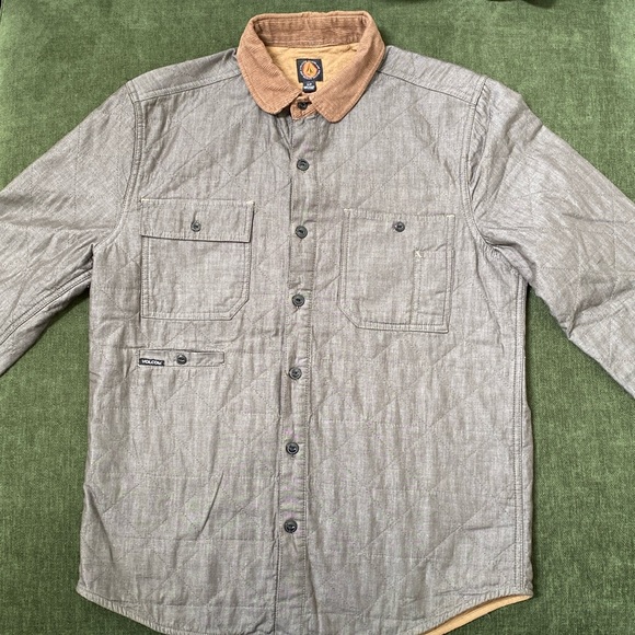 Volcom Grant LS Quilted Shirt Jacket - Picture 1 of 3